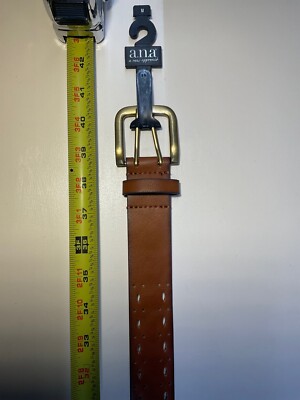 NWOT!  FAUX LEATHER BROWN G BELT LOFT Women main image 4