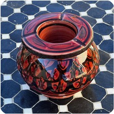 Marokkanischer Sturmaschenbecher Aschenbecher Keramik Ascher Orient Deko groß