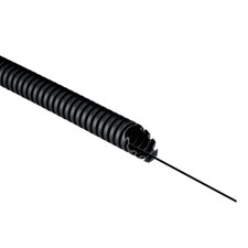 Tubo Corrugato con tirafilo impianto elettrico PVC 40 mm nero matassa 25 metri 