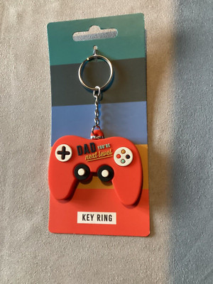 Brandneu mit Etikett neu Dad Gamer Controller Läufer Schlüsselanhänger Key Chain - Dad You re Next Level