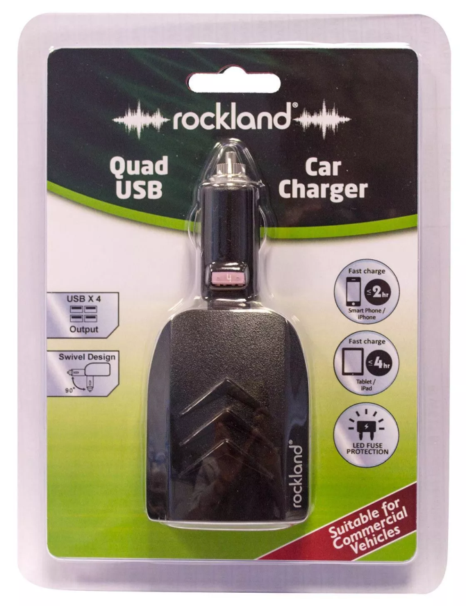 4 Port USB Fast Car Charger Adapter Cigarette Lighter Socket For iPhone Samsung
