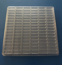 Rectangular Cavity Clear Plastic Shipping Tray - Lot of 9