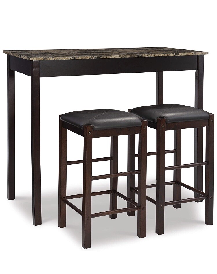 table with high chairs