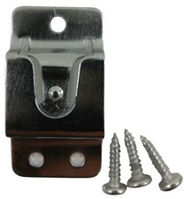 Workman SO-MC Screw on 3 Hole CB Radio Microphone Hanger Holder Clip - Chrome