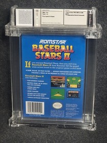 NES Nintendo BASEBALL STARS II 2 New WATA 9.6 A+ Factory Sealed VGA CGC Rare