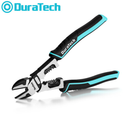 DURATECH 4-in-1 Diagonal Cutting Plier 8'' Multifunction Heavy Duty Wire Stripper