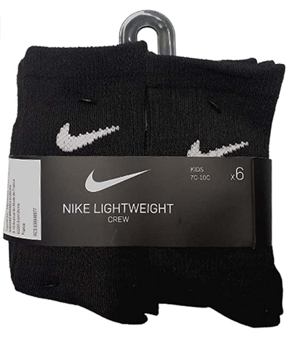 NIKE Lightweight Crew Socks Set 6 Pair 