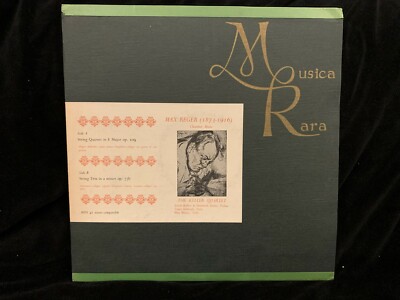 REGER String Quartet & Trio - KELLER QUARTET - MUSICA RARA ST LP UK 1967