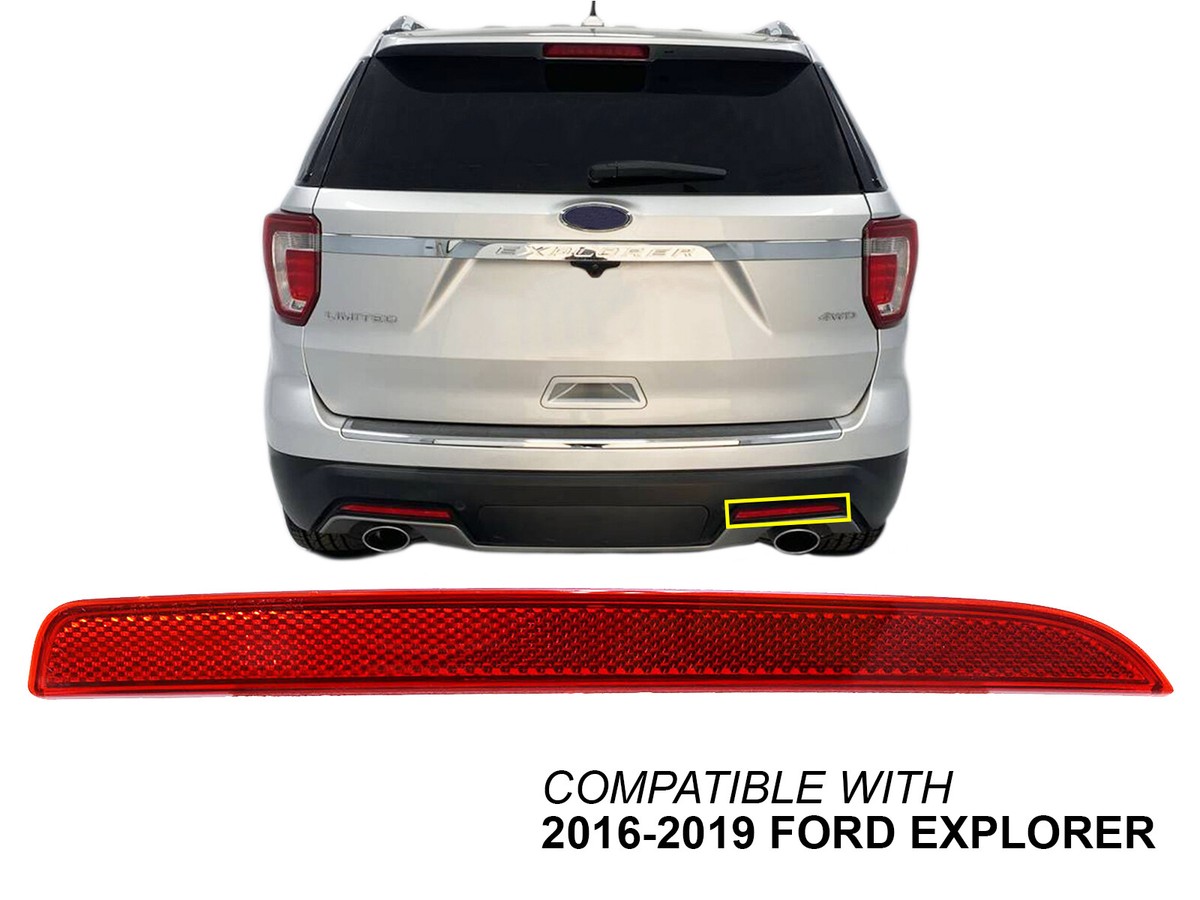 For Rear Bumper Reflector 2016 - 2019 Ford Explorer Passenger Side
