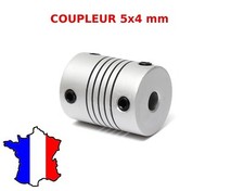 Coupleur flexible 4x5mm CNC Moteur axe 4mm To 5mm Flexible Couplage 4/5mm