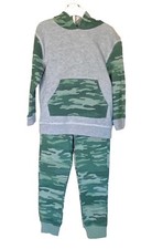 EPIC THREADS Long Sleeve Hooded Sweatshirt/Joggers Set Boys Heather Camo NWT