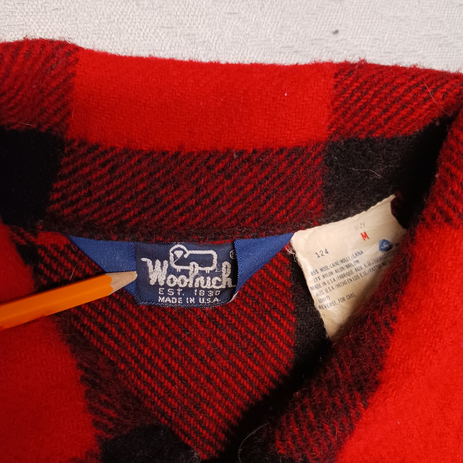 Vintage Woolrich Buffalo Plaid Mens Hunting Heavy Coat Wool Jacket Medium USA eBay