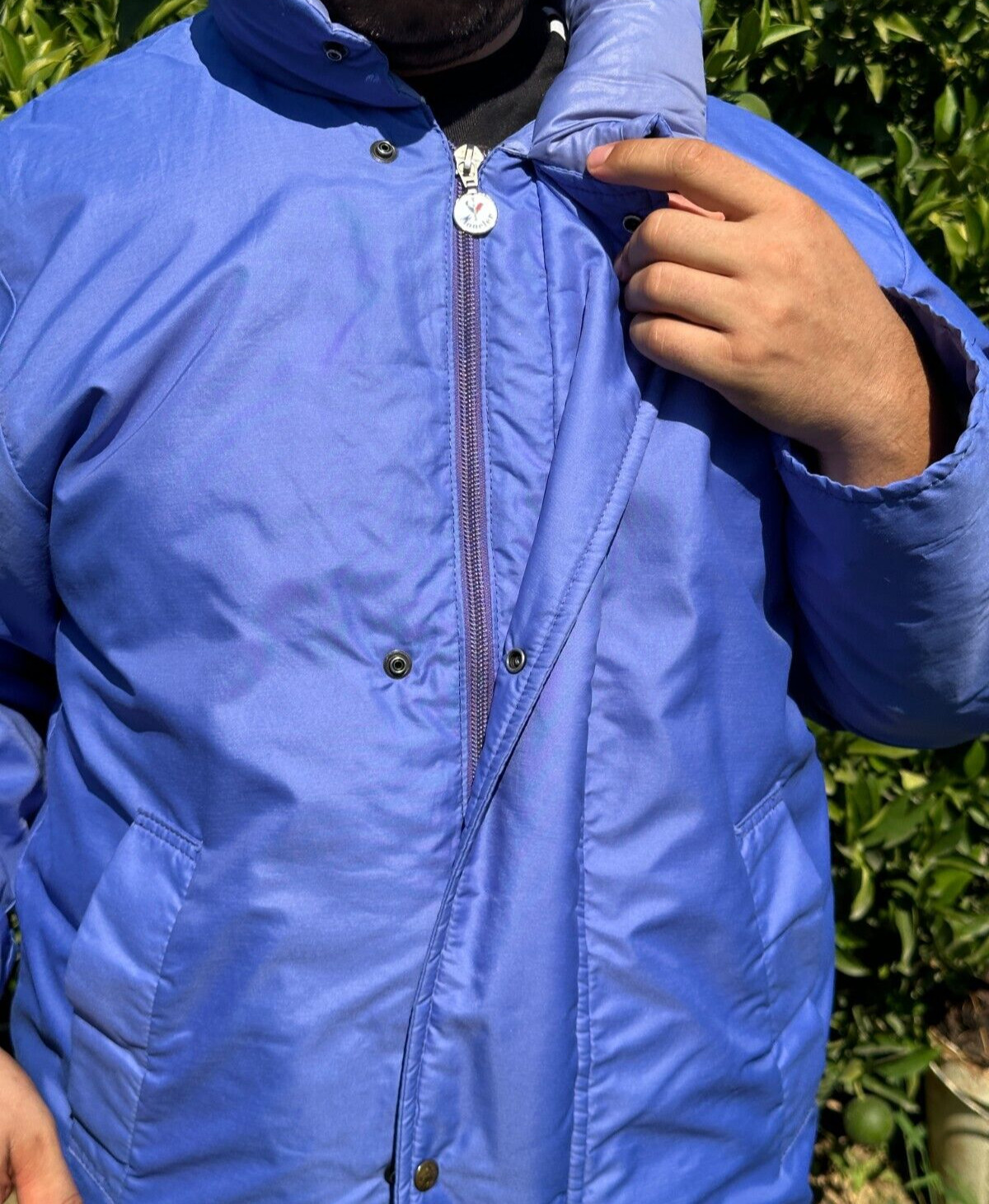 Rare 1973 Moncler Grenoble Goose Down Piumino Quilted Puffer Jacket Size 2 M image 7