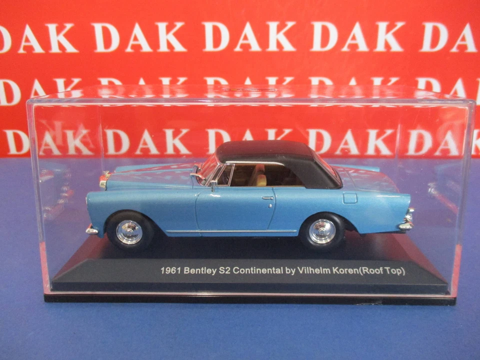 Die cast 1/43 Modellino Auto Bentley S2 Continental with Roof Top 1961 Signature - Immagine 4 di 4