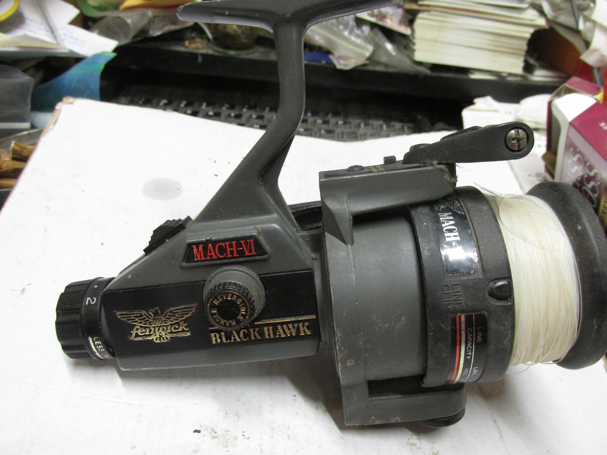 BHWB] Fenwick Blackhawk Mach VI spinning reel, | eBay