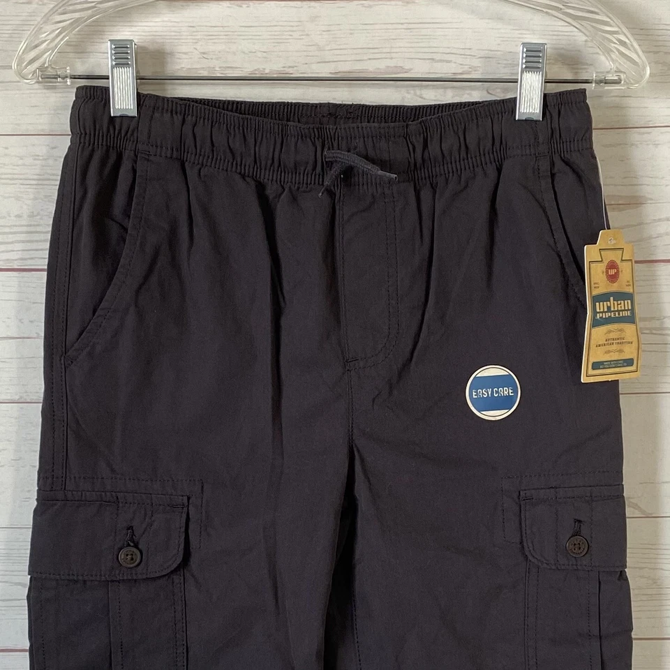 Pantalones cargo Urban Pipeline para niños gris medio con cordón 26x26 nuevos Foto 2 de 4