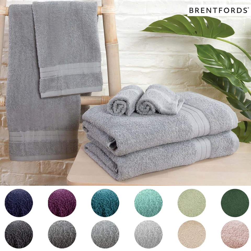 Brentfords Luxury 100% Cotton Soft Face Hand Bath Sheet Bathroom Towel Wholesale