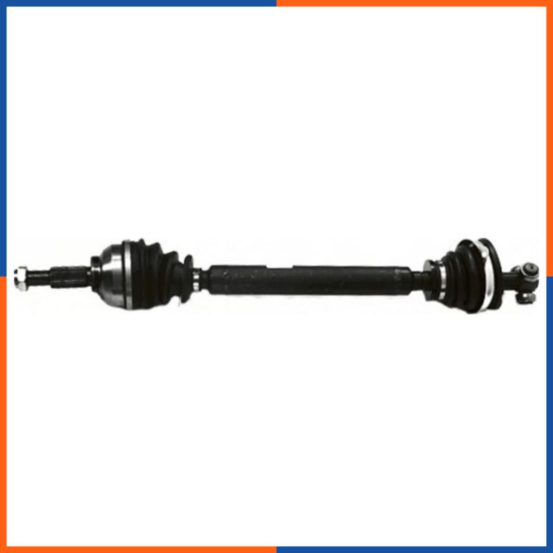 Demi-arbre de transmission gauche pour Renault 3206350 en acier forgé de 650mm