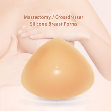 Triangle Concave Breast Forms Silicone Fake Insert Mastectomy Prosthesis Enhance
