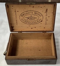 Bryner’s Hotel Specials Fumar Delicado / Boite Nature Empty Wood Cigar Box