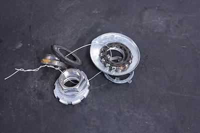 98 HONDA VFR 800 STEERING STEM COLUMN BEARING HARDWARE NUTS SET NUT VFR800