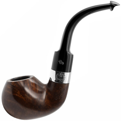 Peterson Sherlock Holmes Dark Finish Lestrade Sterling Silver Mount Bruyère Pfeife A