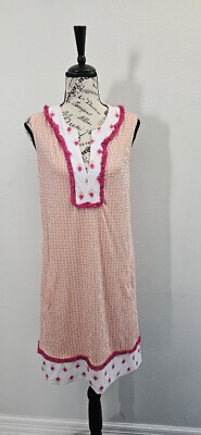 Cabana Life Tulum Tunic Dress Women M Beach Resort Vacation Stretch Pockets