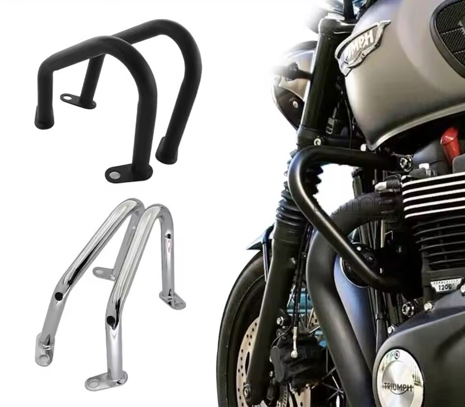 Triumph Bonneville Bobber 1200cc T120 Speedmaster Black Dresser Bars