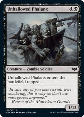 Unhallowed Phalanx Innistrad: Crimson Vow[VOW - 135] Common Foil LP