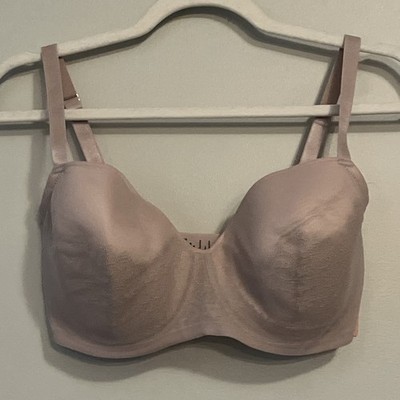Third Love Eyelash Lace Demi Bra Beige Underwire Lightly Lined 32G NEW