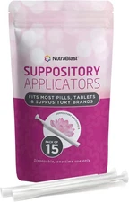NutraBlast Disposable Vaginal Suppository Applicators 15 Count (Pack of 1) 