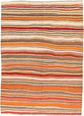 Kelim Bakhtiar Teppich 218x303 cm handgewebt Wolle Persien Unikat Neu