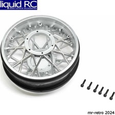 Losi -2305 Rear Wheel Set Satin Chrome: PM-SM