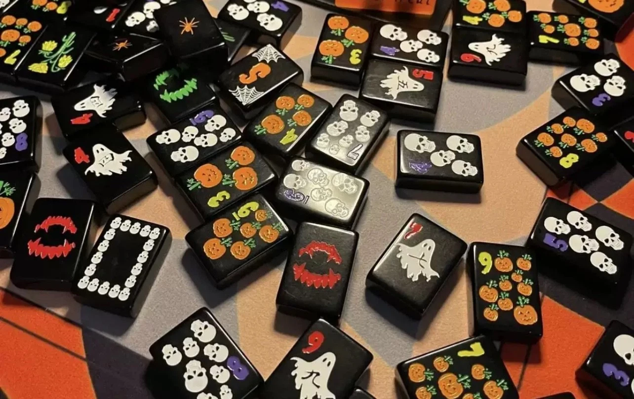 Black Halloween Tiles