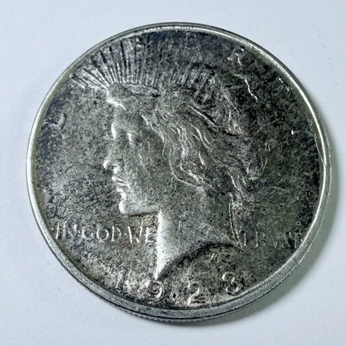 1923-D Peace Silver Dollar $1 - 90% Silver - Circulated Coin #7740