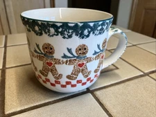 TIENSHAN FOLKCRAFT GINGERBREAD STONEWARE COFFEE MUG 4 AVAILABLE