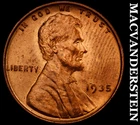 1935 Lincoln Wheat Cent- Choice Gem Brilliant Uncirculated Luster #i8749
