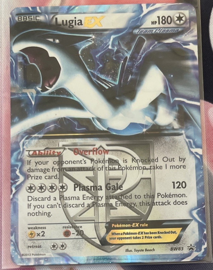 Lugia EX BW83 Black & White Promo Holo 180HP Pokémon TCG Team Plasma Gale