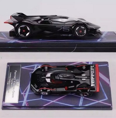 LMF 1/64 Scale Ferrari Vision Gran Turismo Concept Black Diecast Car Model