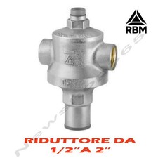 RIDUTTORE DI PRESSIONE A MEMBRANA PN40 1/2-3/4-1-11/4-11/2-2 attacco manometro