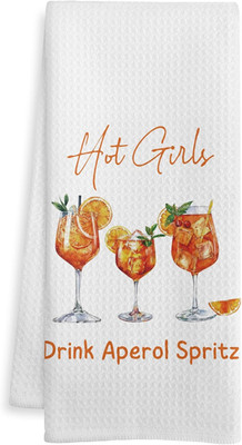 Funny Aperol Spritz Kitchen Bar Towels, Cocktail Gifts for Women Dish Tea Towel,
