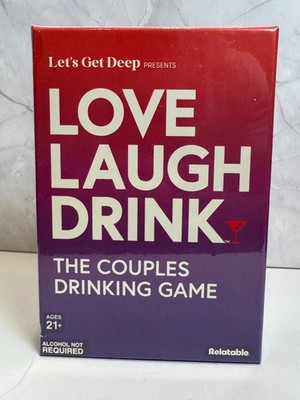 Let's Get Deep Love Laugh Drink Couples Drinking Game 200 Cards 21+ New