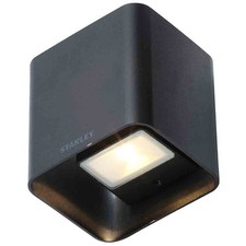 Stanley Tronto Up or Down LED Wall Light Square Outdoor IP44 Rated - Black