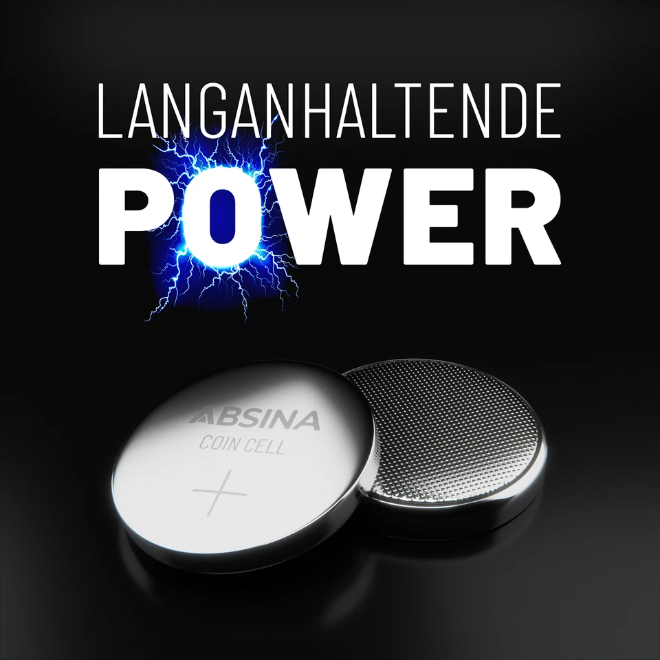 ABSINA 50x Knopfzellen CR2450 3V - Knopfzellen CR2450l - CR250 Knopfzellen - Bild 4 von 4