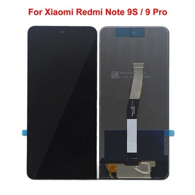 Black For Xiaomi hongmi Note 9S LCD Display Touch Screen Digitizer Repair parts