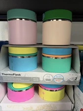 ThermoFlask 20oz Insulated Food Jar 2-Pack Hot 12Hr w/ Handle