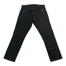 John Varvatos USA Jeans Men  s 32x27 Slim Fit Moto Biker Style J302R2B AVTB Black