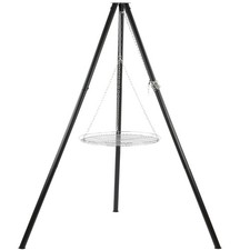 Dreibein mit Rost 165 cm Schwenkgrill Gartengrill Dreifuss Gestell BBQ-Toro
