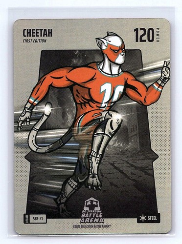 CHEETAH #SBF-21 Silver Battlefoil Steel (Tyreek Hill) Bo Jackson Battle Arena