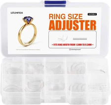 Ring Size Adjuster for Loose Rings - 60Pack, 2 Styles, Ring Guard, Ring Sizer, 1